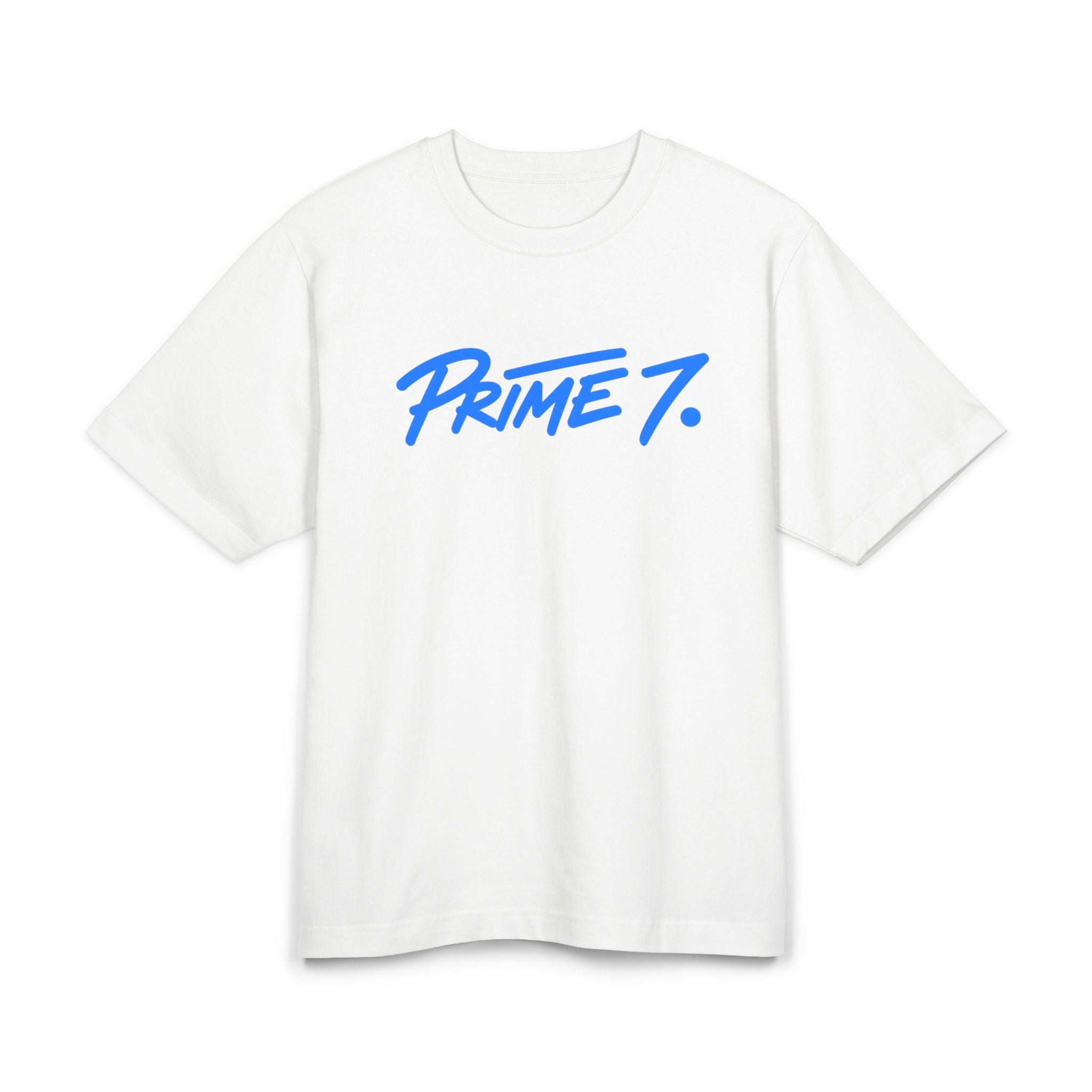Prime 7 T-Shirt — Retro Blue Back