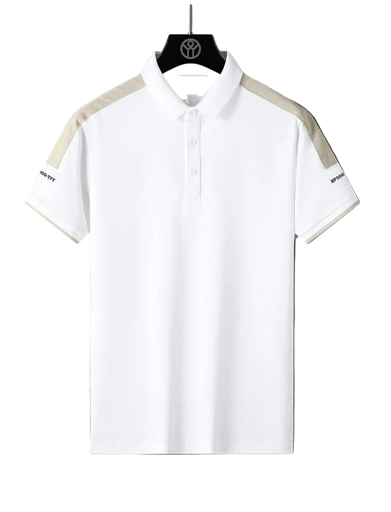 Short Sleeve Lapel T-shirt Round Neck Loose T-shirt Trendy