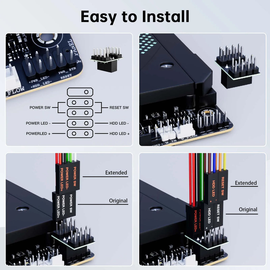Mechanical Desktop Power Switch with LED Light PC Motherboard