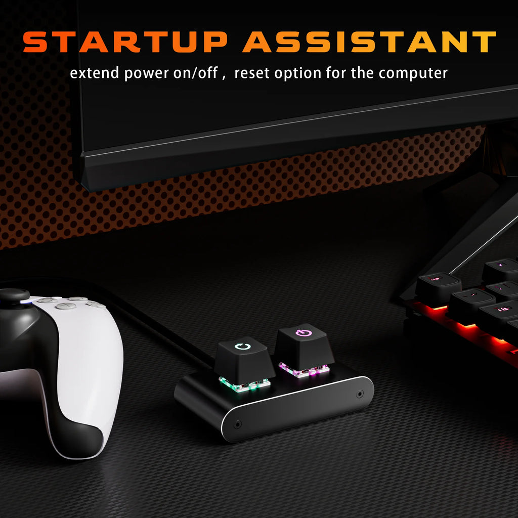 Mechanical Desktop Power Switch with LED Light PC Motherboard