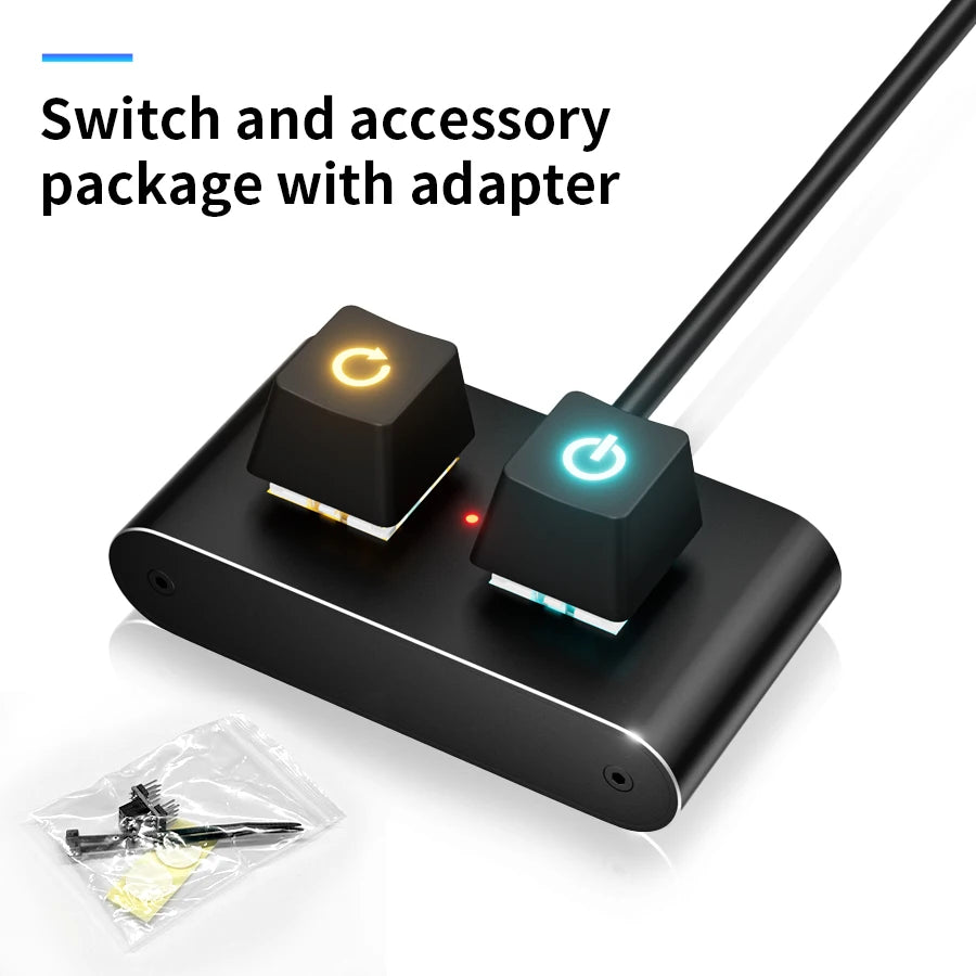 Mechanical Desktop Power Switch with LED Light PC Motherboard